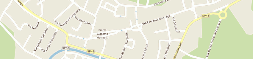 Mappa della impresa l'angolo della frutta di calciolari maurizio a GONZAGA