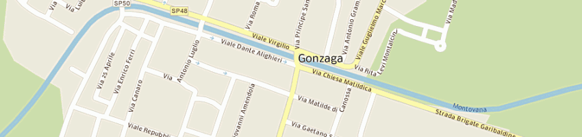 Mappa della impresa confezioni fenice di glingani stefania e c sas a GONZAGA