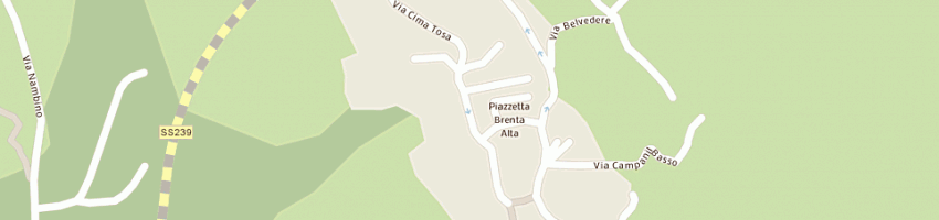 Mappa della impresa albergo fortini a PINZOLO