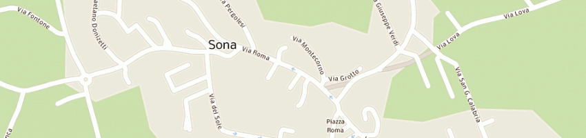 Mappa della impresa scuole elementari a SONA
