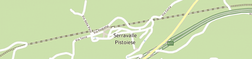 Mappa della impresa poste italiane spa a SERRAVALLE PISTOIESE