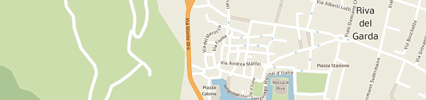 Mappa della impresa albergo ristorante trieste snc di bleggi maria ros a RIVA DEL GARDA