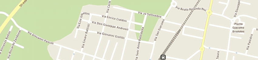 Mappa della impresa lavanderia express dry clean di mandorino m a FORMIGINE