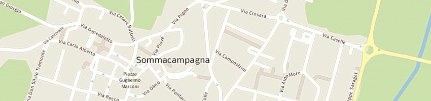 Mappa della impresa autofficina e gommista flli venturini snc a SOMMACAMPAGNA