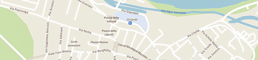 Mappa della impresa zanandreis michele e c sas a BUSSOLENGO