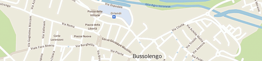 Mappa della impresa unita' locale socio sanitaria n22 a BUSSOLENGO