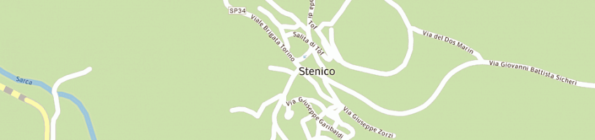 Mappa della impresa bar centrale a STENICO