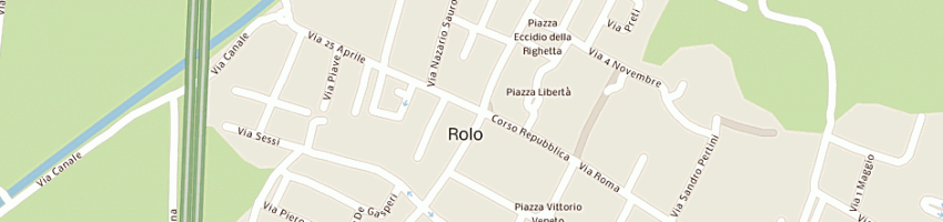 Mappa della impresa agenzia immobiliare eurocasa snc di subazzoli sauro e c a ROLO