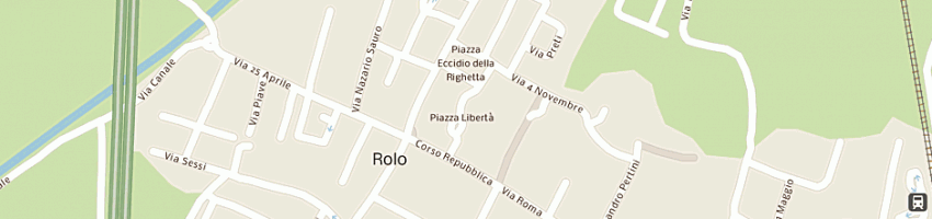 Mappa della impresa bar la villa a ROLO