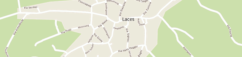 Mappa della impresa unterthurner hermann a LACES