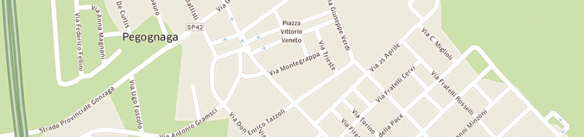 Mappa della impresa virgom store di pavesi gabriele e c (snc) a PEGOGNAGA