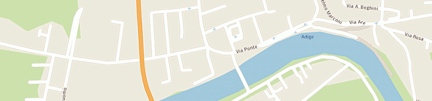Mappa della impresa carli giorgio bottega organaria a PESCANTINA