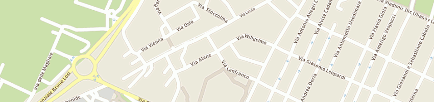 Mappa della impresa pizza al taglio severino l a CARPI