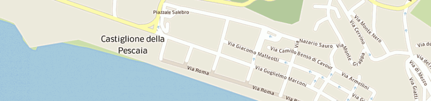 Mappa della impresa gs castiglionese calcio a CASTIGLIONE DELLA PESCAIA