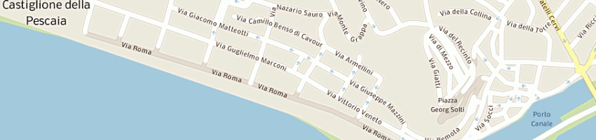 Mappa della impresa baglioni hotels spa a CASTIGLIONE DELLA PESCAIA