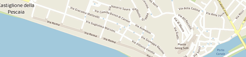 Mappa della impresa alimentari minimarket gfs di d'onorio de meo gfranco a CASTIGLIONE DELLA PESCAIA
