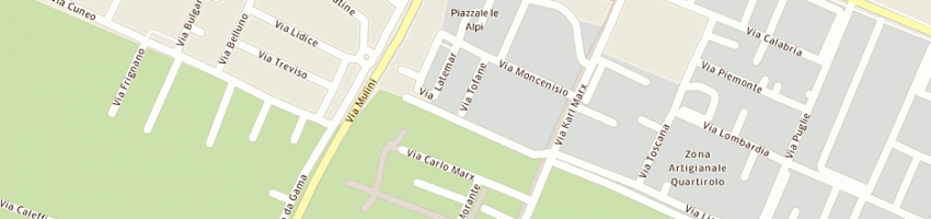 Mappa della impresa rcr filati sas di veroni roberto e c a CARPI