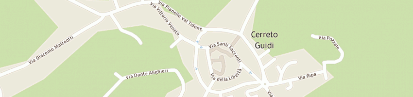 Mappa della impresa foto ottica parelli a CERRETO GUIDI