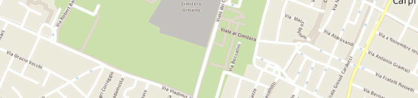 Mappa della impresa seneca (srl) a CARPI