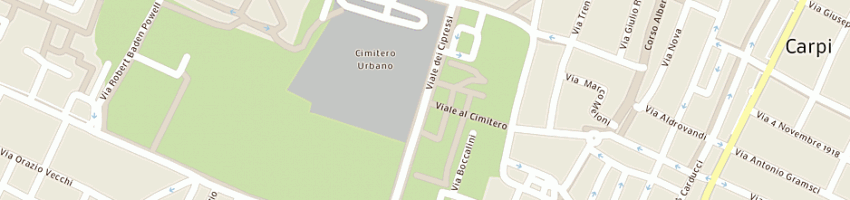 Mappa della impresa studio tecnico associato turci carlo e ballabeni renzo a CARPI