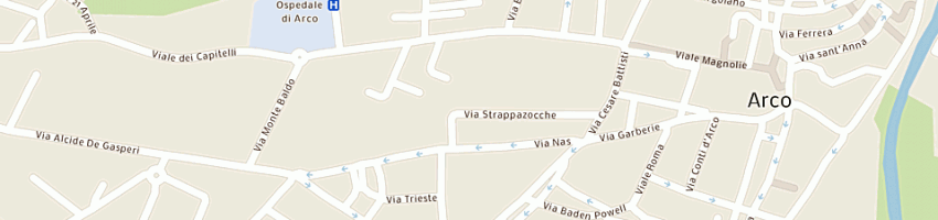 Mappa della impresa residence la porta del cuore a ARCO