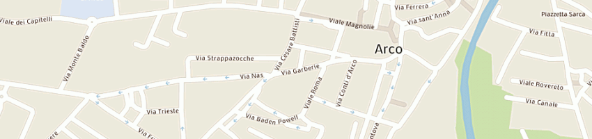 Mappa della impresa autoscuola amadori snc di ugo amadori e c a ARCO