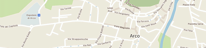Mappa della impresa cassa rurale alto garda a ARCO