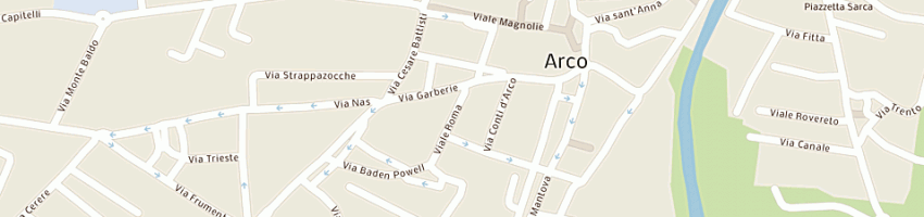 Mappa della impresa caseificio pinzolo-fiave'- rovereto soccoopagricola a ARCO