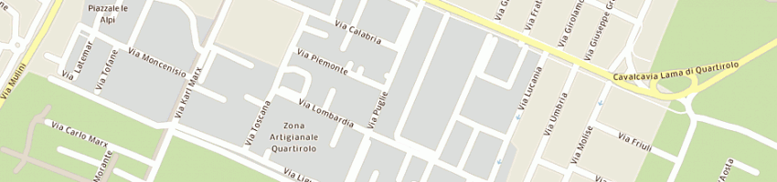 Mappa della impresa appendimoda srl a CARPI
