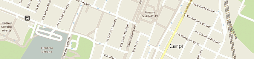 Mappa della impresa di vitto rocco a CARPI