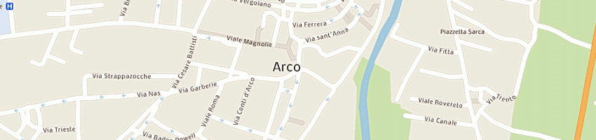 Mappa della impresa bertamini serramenti snc a ARCO