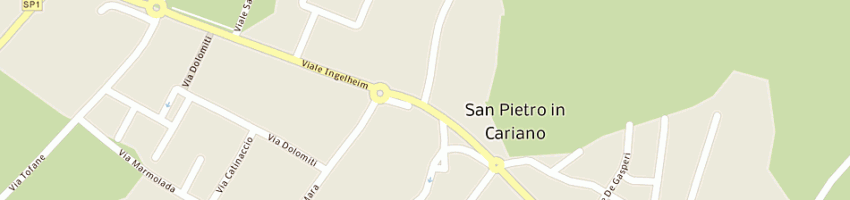 Mappa della impresa studio bogoni sas di carradori nazzareno e c a SAN PIETRO IN CARIANO