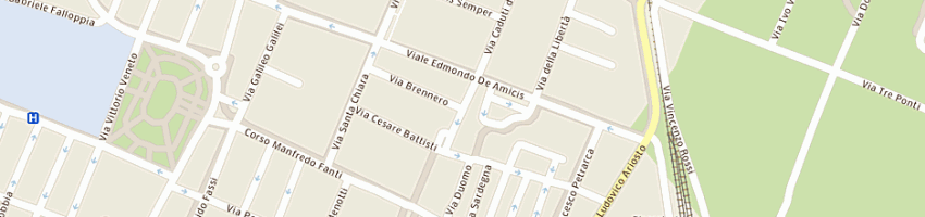 Mappa della impresa bonaretti j e garuti l a CARPI