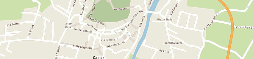 Mappa della impresa alimentari arena a ARCO