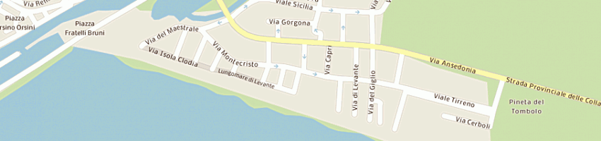 Mappa della impresa bagno delfino di romani giulia a CASTIGLIONE DELLA PESCAIA