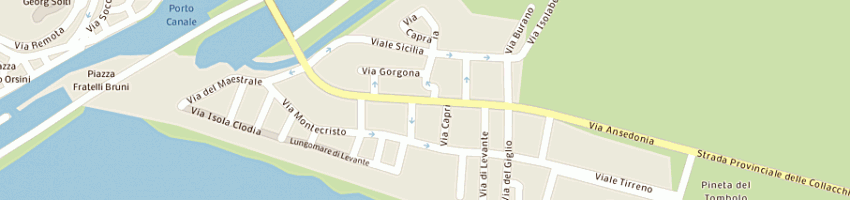 Mappa della impresa hotel il gambero di alberini e lauri snc a CASTIGLIONE DELLA PESCAIA