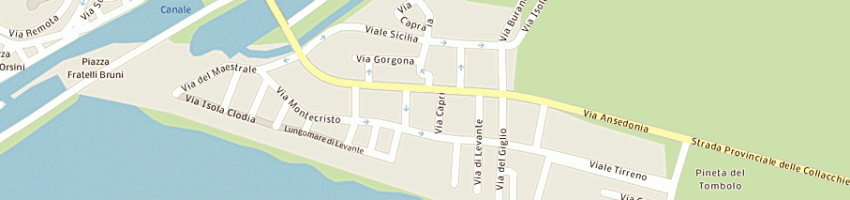 Mappa della impresa bagnoli alessandro distributore agip a CASTIGLIONE DELLA PESCAIA
