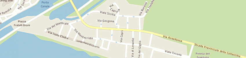 Mappa della impresa ariazzi alberto a CASTIGLIONE DELLA PESCAIA