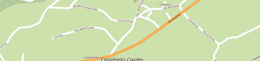Mappa della impresa vigili fuoco volontari colsano a CASTELBELLO CIARDES