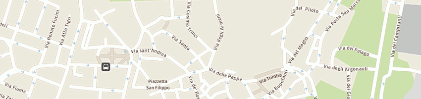 Mappa della impresa bar piccolo bar di menchi tiziana e c snc a PISTOIA