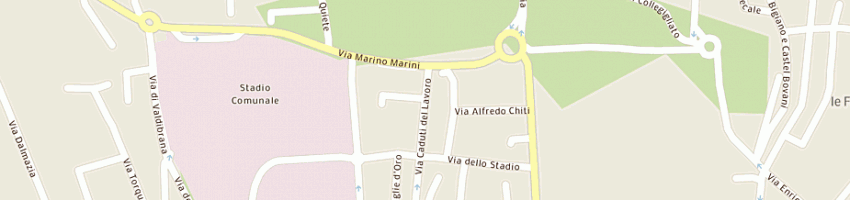 Mappa della impresa bar crudelia due mon sas a PISTOIA