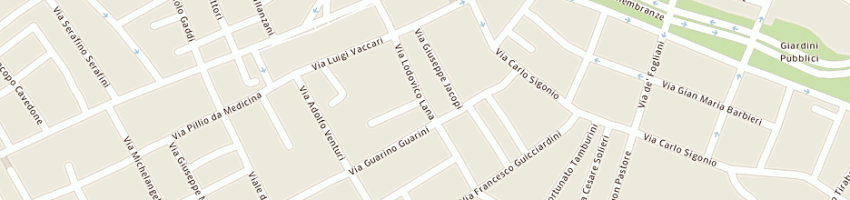 Mappa della impresa cucchi mario a MODENA