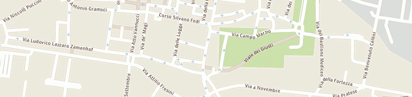 Mappa della impresa alibrandi vincenzo a PISTOIA