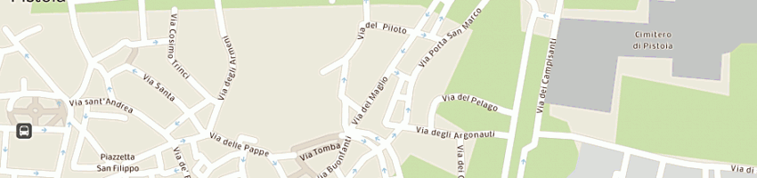 Mappa della impresa toto' fabbro di nistico' toto' a PISTOIA
