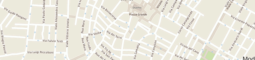 Mappa della impresa ganzerla nunzio a MODENA