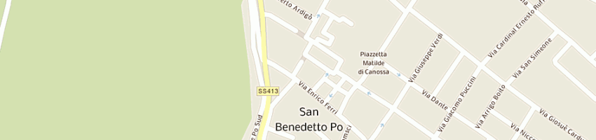 Mappa della impresa bar gelateria bianca a SAN BENEDETTO PO