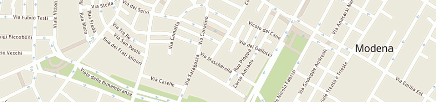 Mappa della impresa hotel canalgrande a MODENA