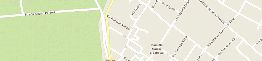 Mappa della impresa eredi bernardelli enore di bernardelli ettore e ruffoni valeria (sas) a SAN BENEDETTO PO