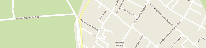 Mappa della impresa hotel dell'abbazia di giuseppe pinna e c sas a SAN BENEDETTO PO