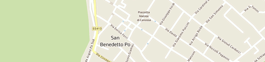 Mappa della impresa bar caffetteria latte e miele a SAN BENEDETTO PO